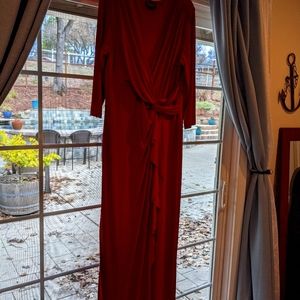 Red, gorgeous evening gown